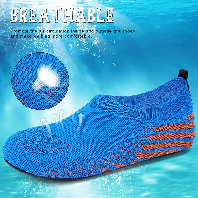 ANLUKE Womens Mens Water Shoes Barefoot Quick-Dry Aqua Socks for Beach Swim Surf Water Sport