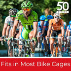 50 Strong Bulk Water Bottles | 24 Pack Sports Bottle | 22 oz. BPA-Free Easy Open with Pull Top Cap | Made in USA | Reusable Plastic Water Bottles for Adults & Kids | Top Rack Dishwasher Safe