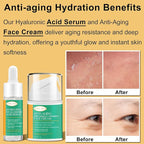 Lifting & Firming Anti-Aging Skin Care Set Kit for Women Teens,Niacinamide Retinol Serum,Hyaluronic Acid Serum,Skincare Gift Set,Facial Skin Care Products,Face Care Routine Kit Christmas Gift Women