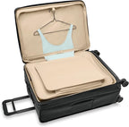 Briggs & Riley 29" Large Expandable Spinner - Checked Luggage for Travel, Suitcases with Wheels, Softside Rolling Bag for Men & Women, Self-Repairing Zipper - Baseline Collection, Black