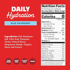 Waterboy Daily Hydration | 1,570mg Electrolyte Powder Packets | No Sugar, All Natural, Gluten Free, Zero Calories | 15 Drink Stick Mixes (Blue Raspberry)
