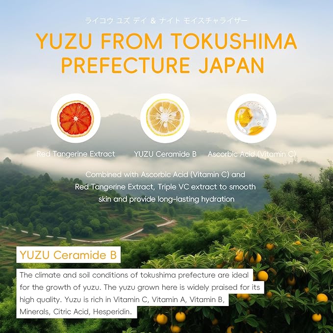 LAIKOU YUZU Skin Care, Skin Care Set with Serum, Cleanser, Toner, Eye Cream, Day & Night Moisturizer for Women Teen Girls Mom Daughter Mother's Day Christmas Birthday Beginner Kit TSA-friendly 5pcs