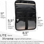 Xtreme Sight Line ~ FLEX Faraday Bag/Small LITE Faraday Bag Combo ~ Tracking/Hacking Defense ~ Stone