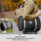 STOVER Waterproof Stadium Blanket – Portable Outdoor Camping Blanket for Travel, Picnics, or Sports – Warm, Windproof, Lightweight, and Packable (Onyx Black)