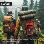 250 PCS Waterproof First Aid Kit, Roll Top Reflective Boat Dry Bag Bug Out Bags, Emergency Medical Kit Ideal for Boating, Camping, Fishing, Kayaking, Floating, Red