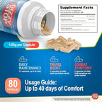 Vertigo Relief Product & Non‑Drowsy Motion Sickness Pills: Nausea and Dizziness, Ginger & Grape Seed Formula, Inner Ear Balance, Car, Cruise & Travel Essential, Stomach Support (80 Count – Pack of 3)