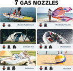 CYCPLUS 20PSI High Pressure Smart SUP Air Pump, Rechargeable Battery-Powered, Intelligent Dual Stage Inflation & Deflation, Auto-Off Air Pump for Stand Up Paddle Boards,Surfing Kite, Tent, Mattress