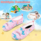 Deevike Kids Water Shoes Boys Grils Barefoot Quick Dry Aqua Socks Beach Shoes for Toddler Sports Swim Surf Outdoor Walking