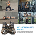 ZELUS Weighted Vest, 6lb/8lb/12lb/16lb/20lb/25lb/30lb Weight Vest with Reflective Stripe for Workout, Strength Training, Running, Fitness, Muscle Building, Weight Loss, Weightlifting