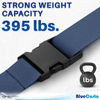 Luggage Straps for Suitcases - TSA Approved - Navy Blue, 4 PK - Premium Nylon Belts for Suitcase, Briefcase & Travel Bag - Adjustable Strap Length 46" - 78"