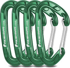 FresKaro 15kN-3372lbs Heavy Duty Wiregate Carabiners, Reliable Time-Tested Stainless Steel Spring Gate, for Camping, Hiking, Hammocks, Backpacking, Dog Leash etc., 3.15inch