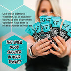 Body 12-Count Wipes - Original Disposable Wipes, Individually Wrapped for the Gym, Workout, Hiking, Travel, and Sport (Peppermint)