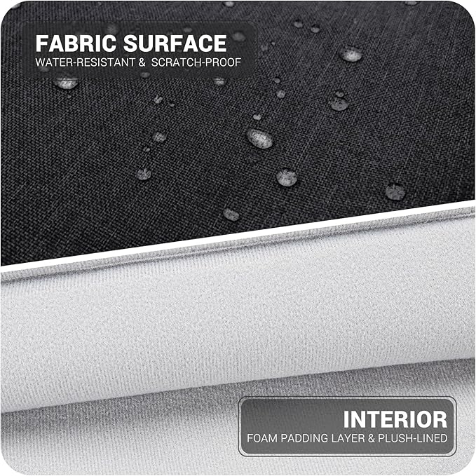 15.6-16 Inch Laptop Sleeve Shoulder Bag Notebook Chromebook Computer Carrying Case Compatible with 15.6 inch Acer Asus Dell HP Thinkpad, Black