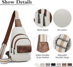 Sling Bag Crossbody Bags for Women Small Cross Body Bag Fanny Packs Chest Sling Purse for Daily Travel Leisure Sport