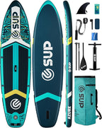 ESUP Inflatable Stand Up Paddle Board with Cup seat 33"/35" Wide Durable SUP, 11'/11'6" Stable Inflatable Paddle Boards for Adults & Youth of All Skill Levels