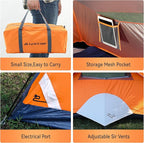 2 Person Camping Tent 4 Person Tents for Camping Windproof Tents for Camping Hiking Backpacking Traveling 2/3/4 Family People Tents for Camping Portable Tent with Carry Bag