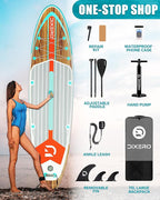 Inflatable Stand Up Paddle Board with SUP Accessories, Anti-Slip EVA Deck, 11'*33" Inflatable Paddle Boards for Adults & Youth of All Skill Levels