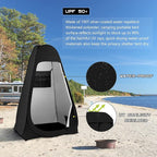 BRIAN & DANY Pop Up Shower Tent, Portable Privacy Camping Changing Tent, Camp Toilet Bathroom Pod with Rain Shelter & Windows, UPF 50+ & Waterproof, 47.2" x 47.2" x 74.8"