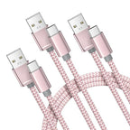 Basesailor USB Type C Charger Cable 3Pack 3.3/6.6/10FT,Charging Cord for iPhone 17 Air,Apple 16 16e 15 Pro Max,Samsung Galaxy A10E A55 A54 A53 A70 A72 A73 A42 A34 A33,S25 S24 S23 S22 Plus,Google Pixel