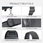 Crossbody Sling Bag Casual Shoulder Hiking Backpack with Convertible Shoulder Strap for Travel Hiking Shopping Leisure Sport