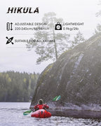 Adjustable Kayak Paddle with Carbon Shaft and PP Blade Available in 220-230/220-240/230-250cm Floating Lightweight Kayak Oars with Original Pattern