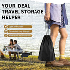 COIDEA 20 Pack Black Shoe Bags for Travel, 15.7" x 11.8", Waterproof Portable Drawstring Travel Shoe Storage Bags