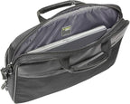 Kenneth Cole Reaction Urban Traveler Slim 18.4" Laptop Sleeve Top Zip Computer Portfolio Bag, Black