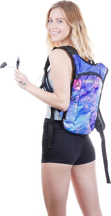 Sojourner Rave Hydration Pack - Hydration Backpack - Hydropack with 2L Bladder - Water Backpack for Festivals, Hiking, Running, Biking and More