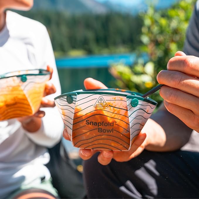 Coghlan's Snapfold™ Bowls 2-Pack – Collapsible, Lightweight and Leakproof for Camping, Hiking, Travel, Picnics, and Outdoor Adventures, BPA-Free, Foldable Space-Saving Design for Easy Storage