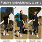 Upgraded XXL Collapsible Stool with Cushion,19.7"H-11.8"D Telescoping Folding Stool for Adults,More Sturdy Portable Camping Stools with Load Capacity 1000lbs for Outdoor,Garden,Fishing,Hiking