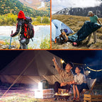 Portable Power Station, 155Wh 42000mAh Outdoor Solar Generator with 110V/150W(Peak 200W) AC Outlet and USB-C PD(30W) Port, Power Supply for Outdoor Camping RV Trip, Home Emergency Outage