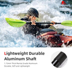 Abahub Kayak Paddle, 90.5 Inches Kayaking Oars for Boating, Canoeing with Free Paddle Leash, Aluminum Alloy Shaft Black/Blue/Green/Orange/Yellow Plastic Blades