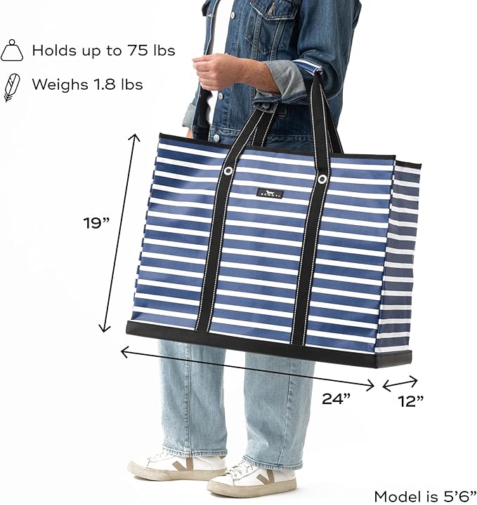 SCOUT 4 Boys Zip Tote XX-Large - Durable Lightweight Bag for Beach, Pool, Family Travel, Storage - Water-Resistant, Zips Shut