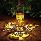 Solar Lantern Outdoor Waterproof Gorilla Garden Decor Christmas Gifts for Women Mom Grandma Hanging Solar Lights Metal Decor for Outside,Backyard,Patio