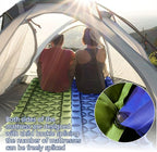 ONTYZZ Sleeping Pad Ultralight Inflatable Sleeping Pad with Built-in Foot Pump Upgraded Durable Compact Camping Air Pad for Camping Hiking Traveling, Blue
