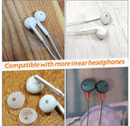 EKIND 4 Pcs Ear Cover Anti-Slip Silicone Soft Replacement Sport Earbud Tips Compatible for iPhone 7 / 6S / 6 Plus / 5S / 5C / 5 Headphones Earphones Protective Accessories (Black)