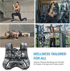 ZELUS Weighted Vest, 6lb/8lb/12lb/16lb/20lb/25lb/30lb Weight Vest with Reflective Stripe for Workout, Strength Training, Running, Fitness, Muscle Building, Weight Loss, Weightlifting