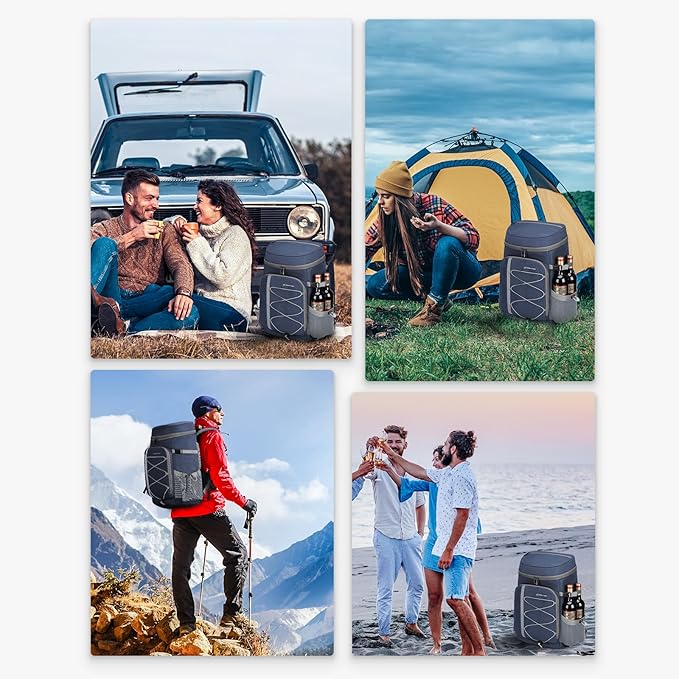 Maelstrom Cooler Backpack - 35/50 Can Insulated Soft Cooler Lunch Bag for Camping, Beach, Hiking & Shopping