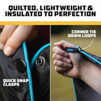 Wise Owl Outfitters Outdoor Camping Blanket – Lightweight Packable Puffy Quilt for Backpacking, Hiking & Travel – Warm Water Resistant Blanket for Cold Weather Camping