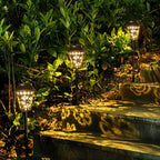 Solar Pathway Lights, Dragonfly Metal Copper Lantern for Yard, Garden, Walkway, Lawn and Patio Decor, Outdoor Waterproof Landscape Lighting Gifts for Women, Mom, Grandma