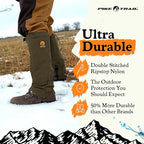 Pike Trail Adjustable Leg Gaiters - Lightweight, Waterproof - Leg Guards for Men & Women - Hiking Essentials Ideal for Hunting, Trekking & Fishing - 1 Pair