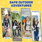 Dog Backpack Carrier, Legs Out Front Pet Carrier for Small Medium Dogs Cats up to 25lbs, Adjustable Breathable Hands-Free Puppy Carrier Backpack for Hiking, Cycling, Camping & Travel — S/M/L
