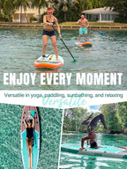 Niphean Inflatable Stand Up Paddle Board with SUP Accessories, Anti-Slip EVA Deck, 10’6’’ Inflatable Paddle Boards for Adults & Youth of All Skill Levels