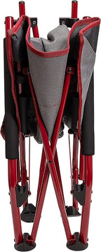 ALPS Mountaineering Rendezvous Low Camping Chairs for Adults with Arms, Cool Mesh Center, Powder Coated Steel Frame, Compact Folding Design and Carry Bag