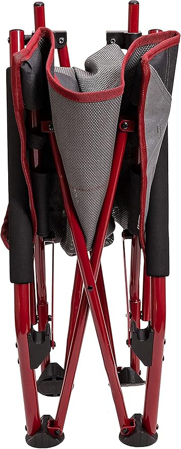 ALPS Mountaineering Rendezvous Low Camping Chairs for Adults with Arms, Cool Mesh Center, Powder Coated Steel Frame, Compact Folding Design and Carry Bag