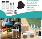 Camping Kitchen Utensil Set Outdoor Cooking Set Accessories Camping Cookware Kit for Travel, RVs, BBQs Stainless Steel Portable Camping Essentials Cooking Knife Set