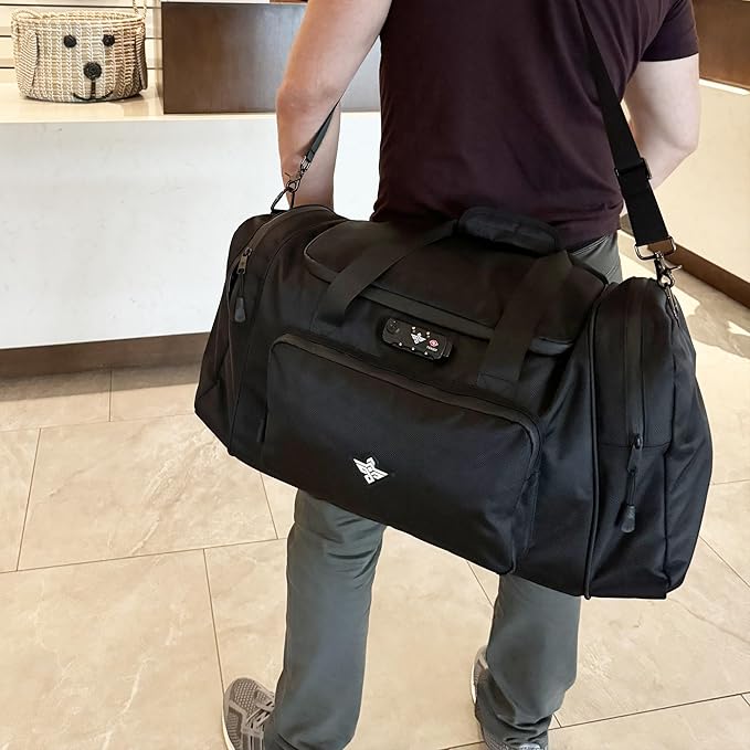 Legion Duffle Bag with Anti Theft TSA Approved Combination Lock (Graphite)