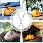 30 Pack 8" Screw in Tent Stakes Heavy Duty- Ground Anchors Screw- Tent Pegs Camping Stakes- Hex Pegs Drillable Tent Stakes and Hexagon Head Drive and Storage Box (White)