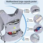 Running Vest with Water Bladder 1.5 Liter, Small Hydration Water Vest, Lightweight Hydration Pack Multi-Pocket 11x - for Hiking Race Trail Marathon for Women Men