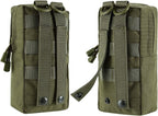 2 Pack Molle Pouches - Tactical Compact Water-Resistant EDC Pouch Bag Small Utility Pouch